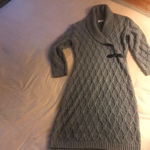 Grey Calvin Klein sweater dress